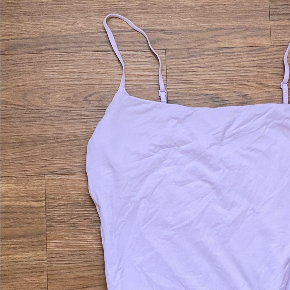 SKIMS Lavender Spaghetti Strap Bodysuit